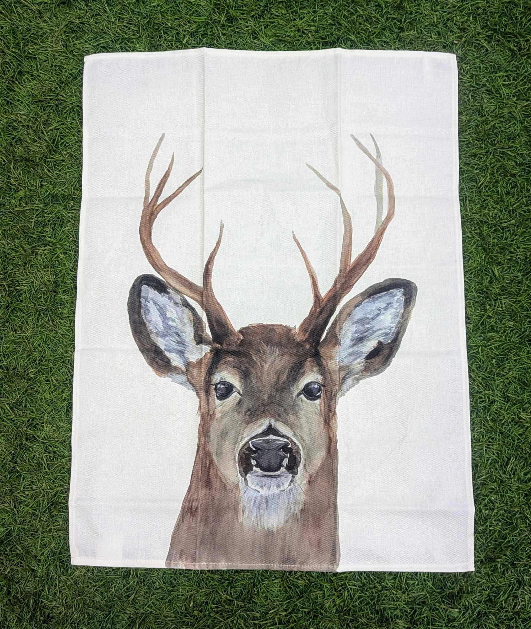 Linge à vaisselle 100% coton - Collection Faune (Chevreuil)